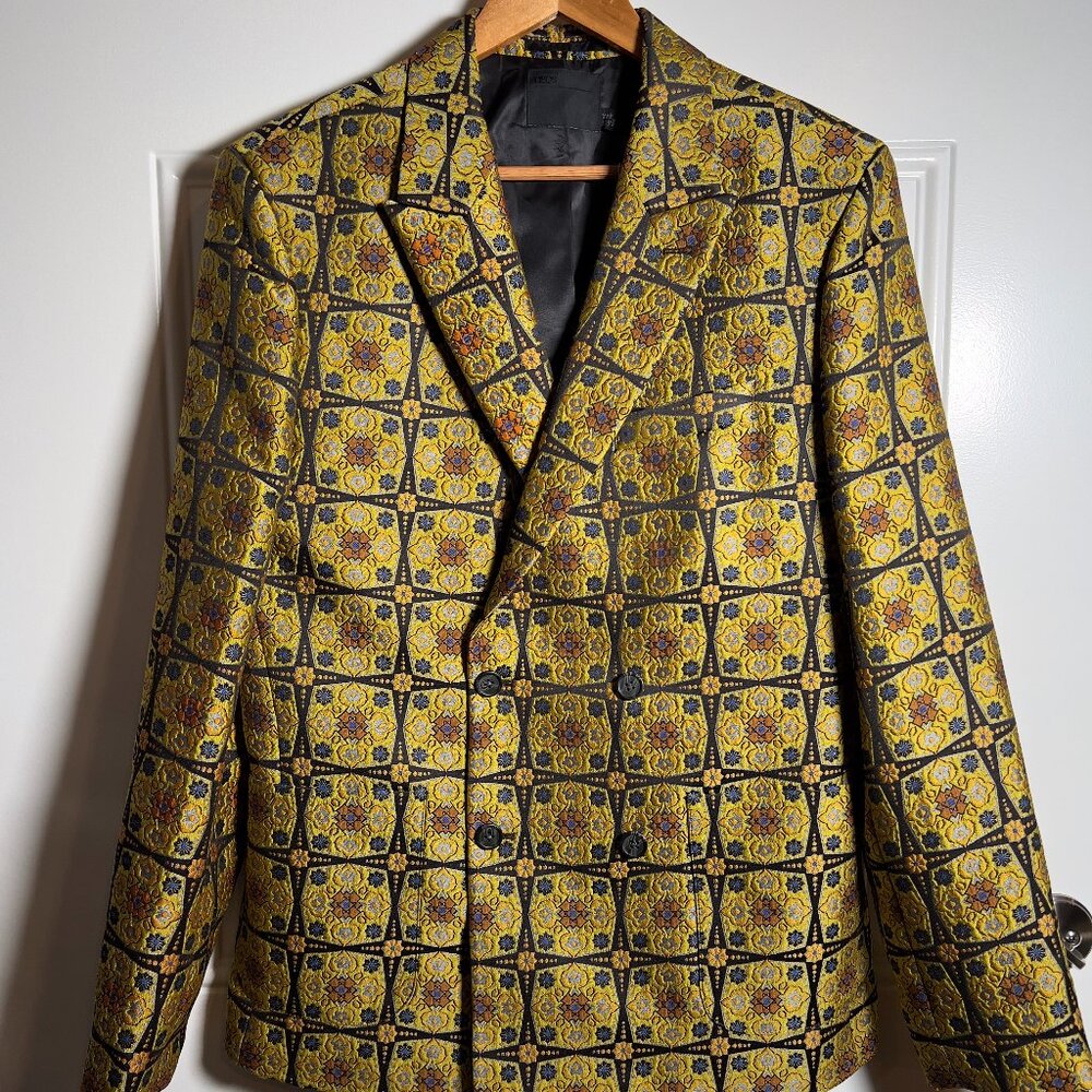 ASOS Brocade Double Breasted Jacket Men's 40R